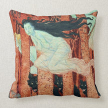 Three Women and Three Wolves (w/c) Pillow