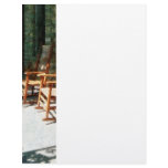 Three Wooden Rocking Chairs on Sunny Porch Letterhead