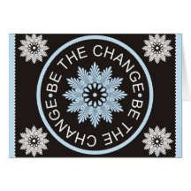 Three Word Quotes ~Be The Change~ Card