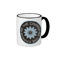 Three Word Quotes ~Be The Change~ Ringer Coffee Mug