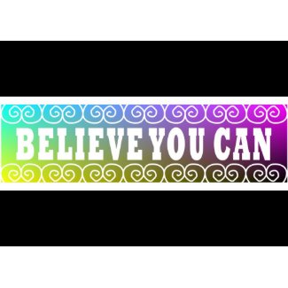 Three Word Quotes ~Believe You Can~ Card card