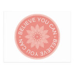 Three Word Quotes ~Believe You Can~ Post Card