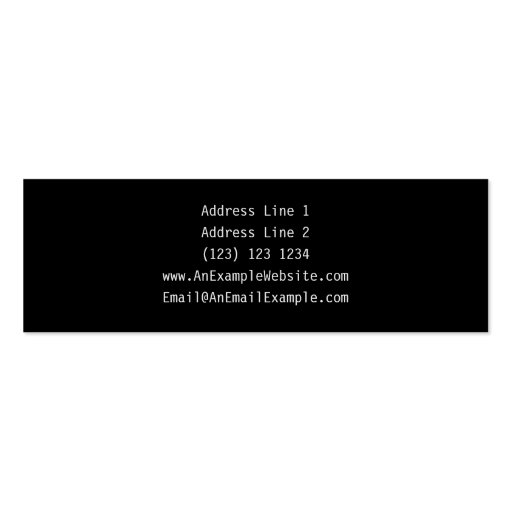 Three Wrenches in Light Gray. Business Card (back side)