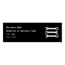 Three Wrenches in Light Gray. Business Card