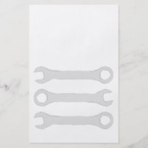 Three Wrenches in Light Gray. Flyers