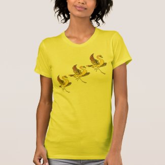 Three Yellow Birds T Shirt