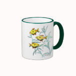 Three Yellow Fish Ring Mug mugs