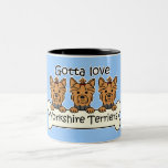Three Yorkshire Terriers Coffee Mug
