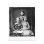 Three Young Girls ~ 1845 Postcards