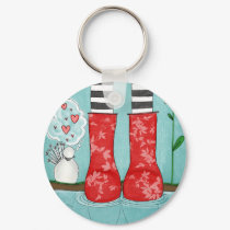 threes a crowd keychains