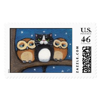 Three's A Crowd Postage stamp