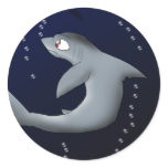 Thresher Shark Round Stickers