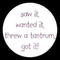 Threw a Tantrum stickers