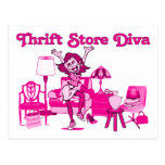 Thrift Store Diva postcards