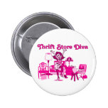 Thrift Store Diva Round buttons