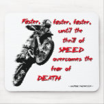 Thrill of Speed - Dirt Bike Motocross Mousepad