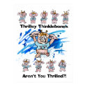 Thrilley Thinklebones Poster Print by zooogle Thrilley Thinklebones Poster Print