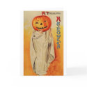Thrilling Halloween Pumpkin Costume cards