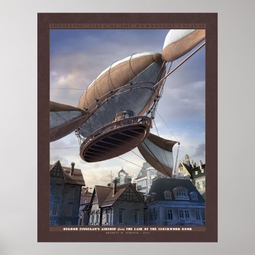 Thrilling Tales: Finnegan's Airship (22x28") Poster
