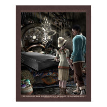 Thrilling Tales: The Clockwork Book (22x28") Print