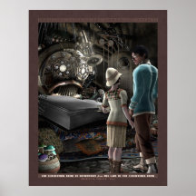 Thrilling Tales: The Clockwork Book (22x28") Print