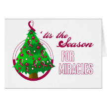 Throat Cancer Christmas Miracles Cards