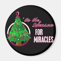 Throat Cancer Christmas Miracles Magnet