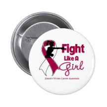 Throat Cancer Fight Like A Girl  Knock Out Pins