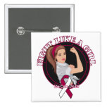 Throat Cancer Fight Like A Girl Modern Rosie buttons
