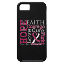 Throat Cancer Hope Faith Motto iPhone 5 Cover