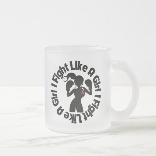 Throat Cancer I Fight Like A Girl Pose Mugs