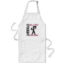 Throat Cancer I Fought Like A Girl and Won Aprons