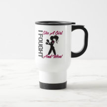 Throat Cancer I Fought Like A Girl and Won Coffee Mug