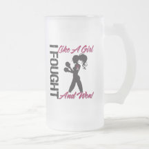 Throat Cancer I Fought Like A Girl and Won Mug