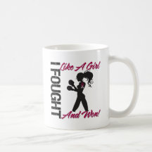 Throat Cancer I Fought Like A Girl and Won Mug
