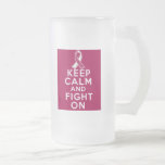 Throat Cancer Keep Calm and Fight On Mug