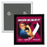 Throat Cancer Mission We Can Do It buttons