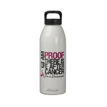 Throat Cancer Proof There is Life After Cancer Drinking Bottle