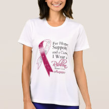 Throat Cancer Support Hope Awareness T-shirt