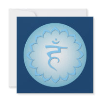 Throat Chakra - Light Blue invitations