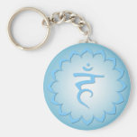 Throat Chakra - Light Blue Keychain