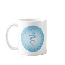 Throat Chakra - Light Blue mugs by livingzen Throat Chakra - Light Blue mugs