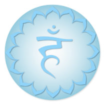 Throat Chakra - Light Blue Stickers