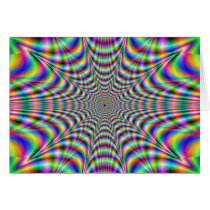 throbbing - optical illusion greeting card