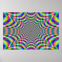 throbbing - optical illusion poster