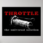 Throttle Solution Dirt Bike Motocross Poster
