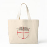 Through a Sniper Scope Tote Bag