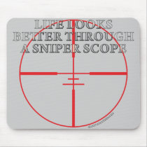 Through a Sniper Scope Mouse Pad