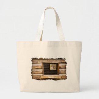 Through and Through Cabin Window Tote Bags