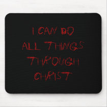 through christ mouse pad mousepads